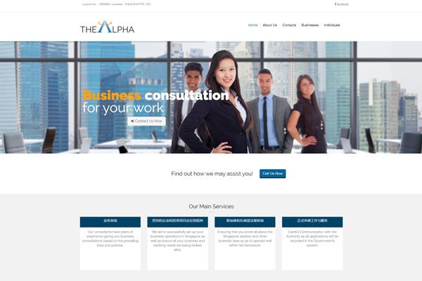 Image 01 of The Alpha's website