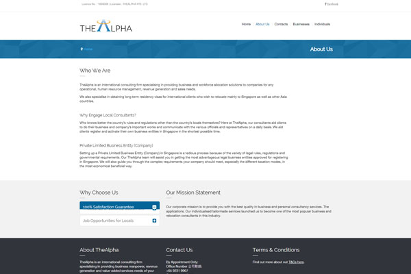Image 02 of The Alpha's website