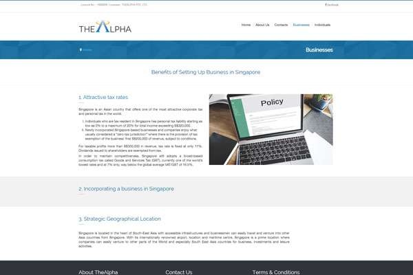 Image 03 of The Alpha's website
